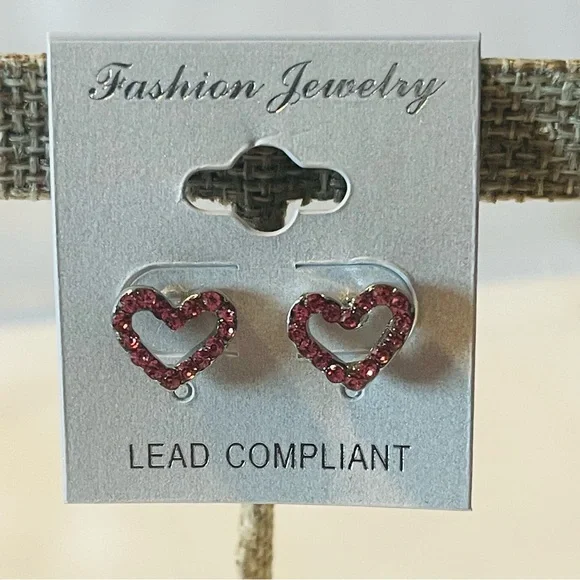 Crystal Avenue Pink Glitter Button Earrings + 4 more Mixed Sets #1028 - Picture 4 of 7